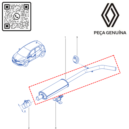 RN 03203R 200103203R SILENCIOSO DO ESCAPAMENTO CAPTUR 3